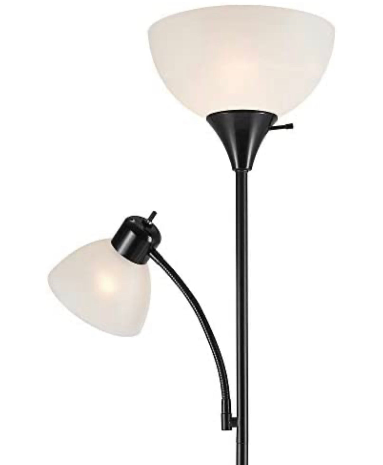 Lighteme – High Brightness Torchiere Floor Lamp with 2 Reading Lights  Lamps with Efficient LED