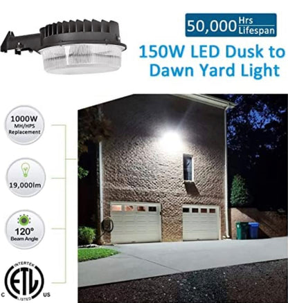 Lighteme LED Barn Light , 5000K Daylight 2000LM Dusk to Dawn LED Outdoor Yard Light with Photocell