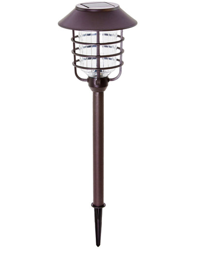 Lighteme Solar LED Pathway Lights - Oil-rubbed Bronze 4 Pack