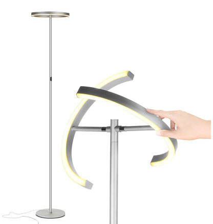 Lighteme Modern LED Torchiere Floor Lamp, Dimmable Uplight for Reading in Your Bedroom or Living Room