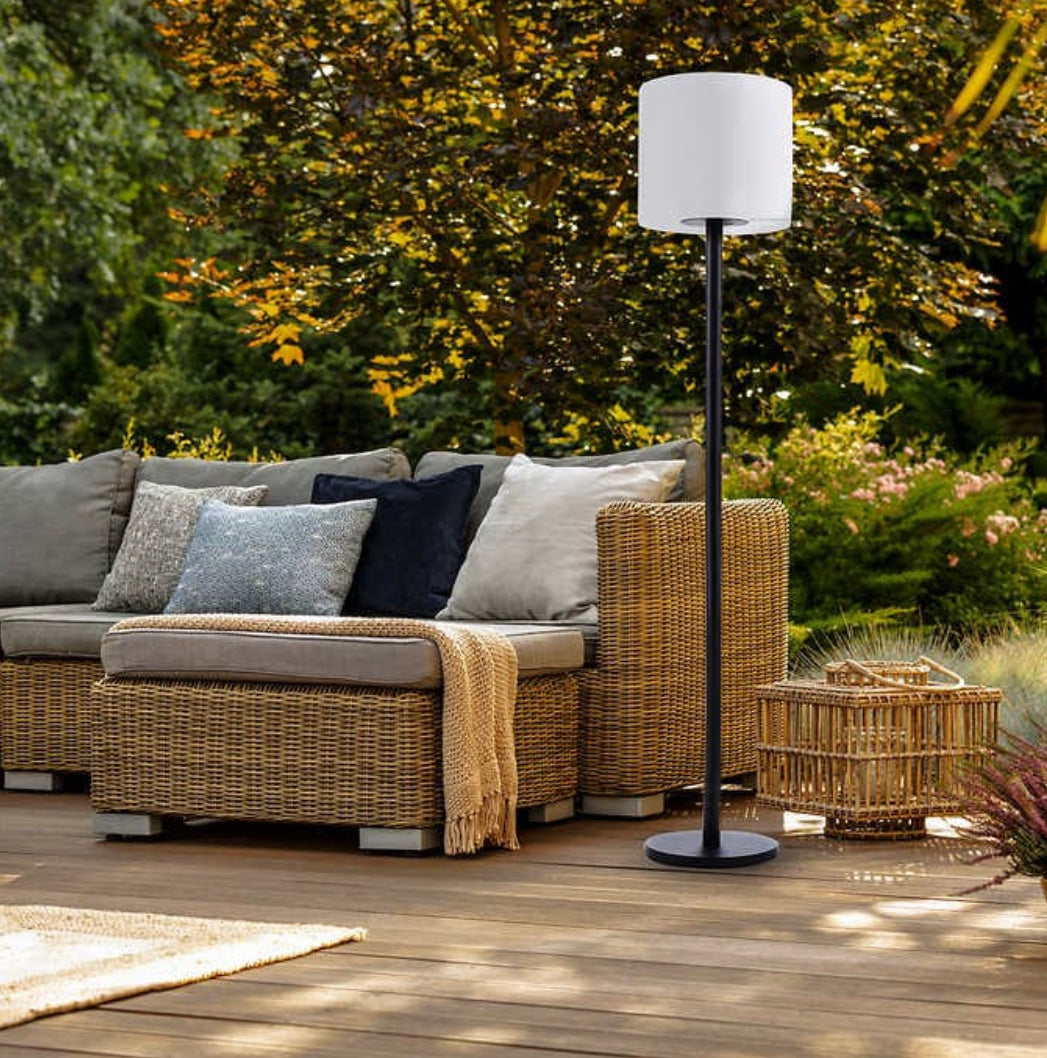 Lighteme Solar Powered Patio Outdoor Floor Lamp