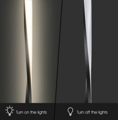 Lighteme Modern LED Floor Lamp for Living Room Bright Lighting - 48" Tall Light-Dimmable