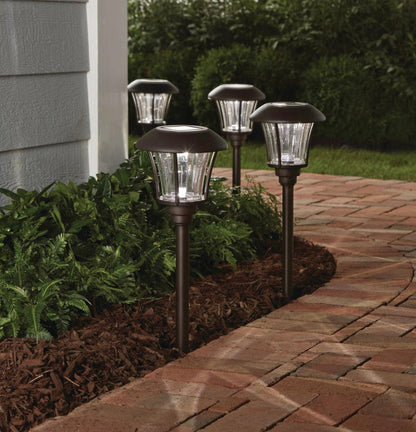 Lighteme Solar-Wegeleuchte, LED, Landschaft, 10 Lumen, Bronze (8er-Pack) 