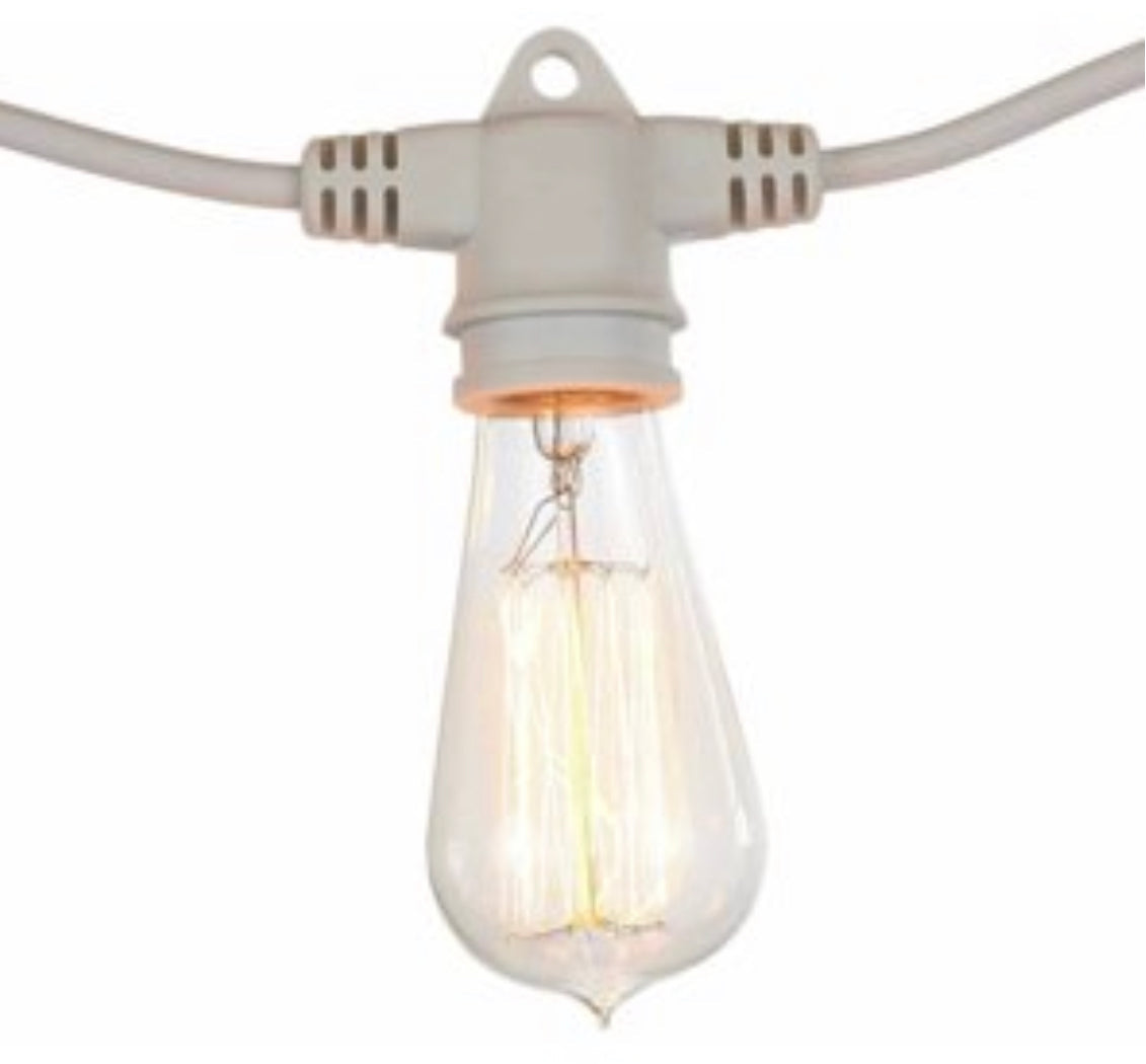 Lighteme 48Ft Pro Vintage Edition Plug-In Outdoor Schwere Qualität Kommerzielle Lichterkette-15 Glühbirnen