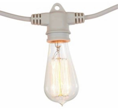 Lighteme 48Ft Pro Vintage Edition Plug-In Outdoor Schwere Qualität Kommerzielle Lichterkette-15 Glühbirnen