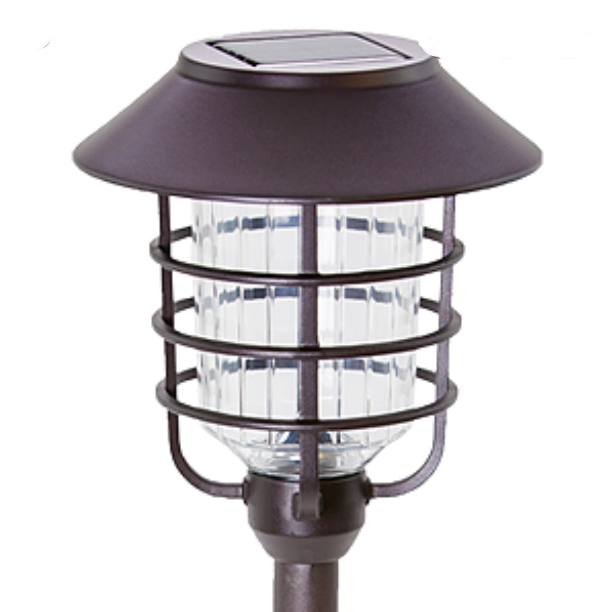 Lighteme Solar LED Pathway Lights - Oil-rubbed Bronze 4 Pack