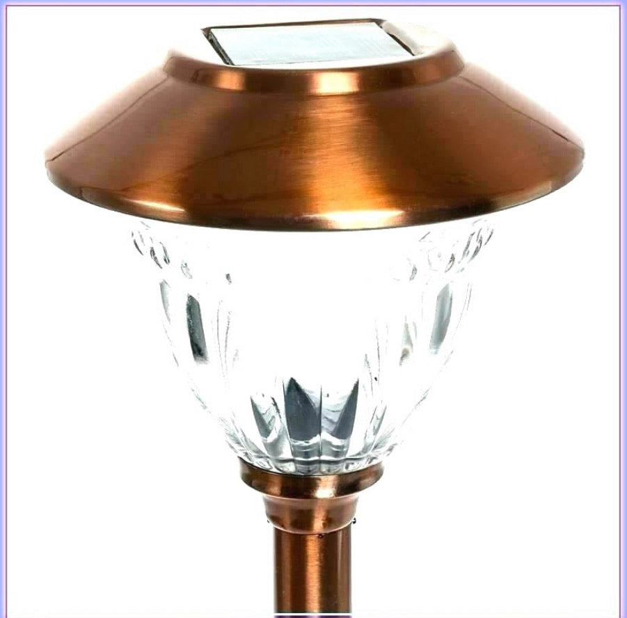 Lighteme 10 Pack Solar Pathway LED Lights Outdoor ( Copper )