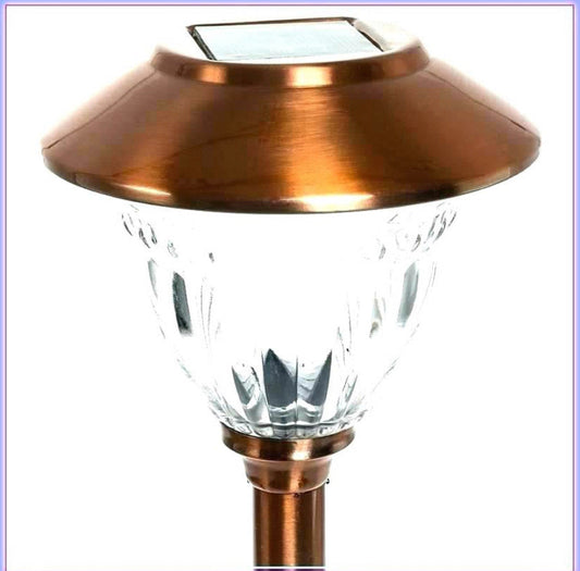 Lighteme 10 Pack Solar Pathway LED Lights Outdoor ( Copper )
