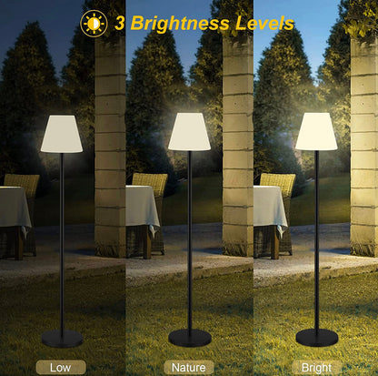 Lighteme Solar Powered Patio Outdoor Floor Lamp