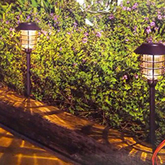 Lighteme LED 8 Piece Large Solar Pathway Lights Aluminum with glass-10 LM