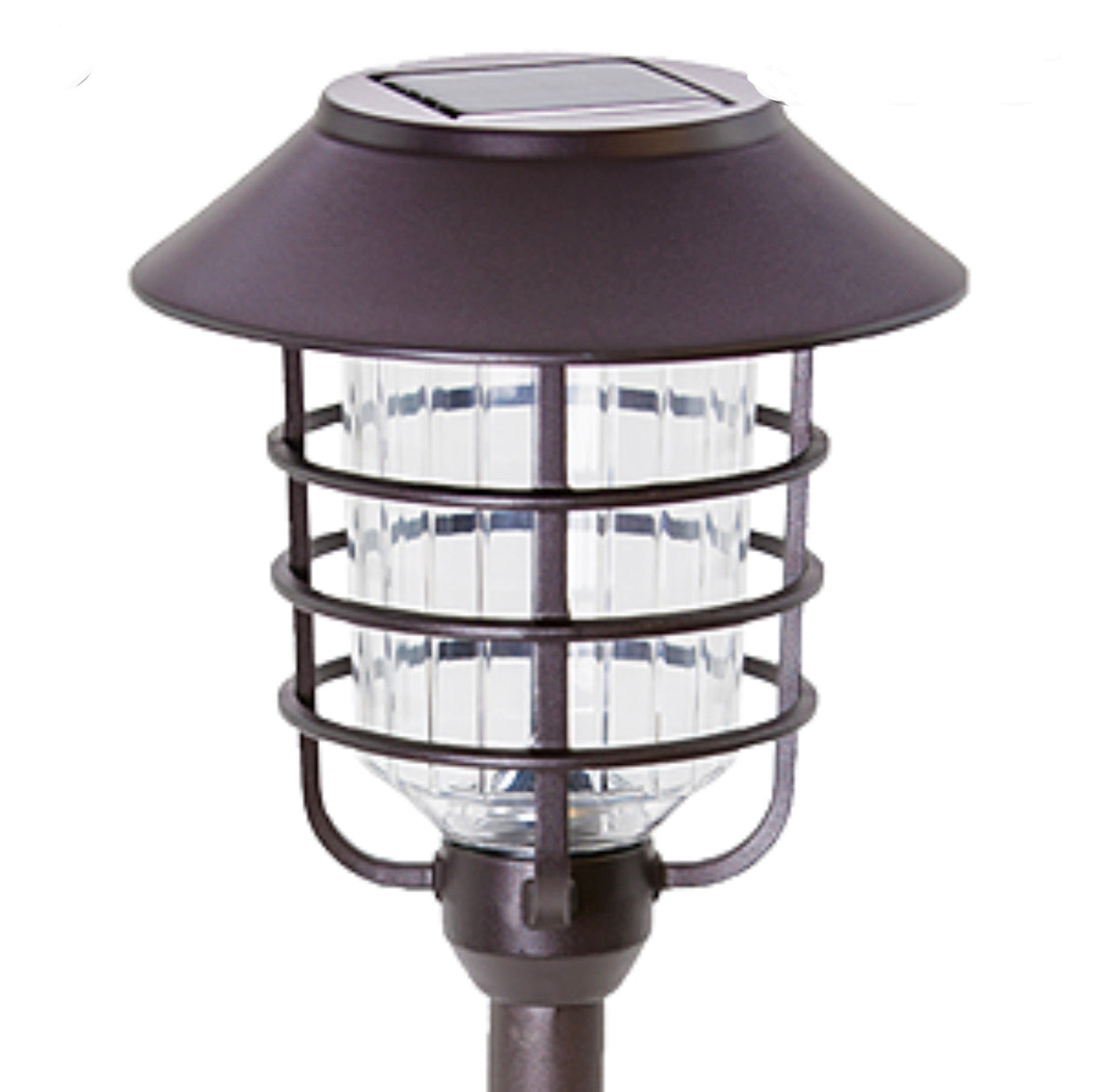 Lighteme LED 8 Piece Large Solar Pathway Lights Aluminum with glass-10 LM