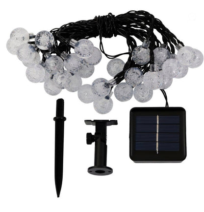 Lighteme 50 LED Solar Lamp Crystal Ball Globe Bulbs Waterproof -27Ft
