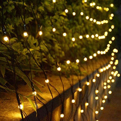 Lighteme Solar Net Mesh Lights 360 LED  with Remote, 11.8Ft x 4.9Ft Fence String Light
