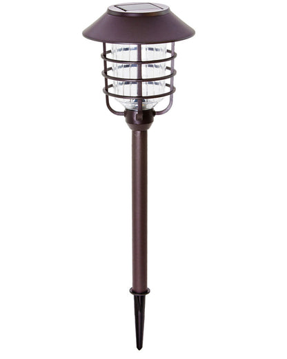 Lighteme LED 8 Piece Large Solar Pathway Lights Aluminum with glass-10 LM