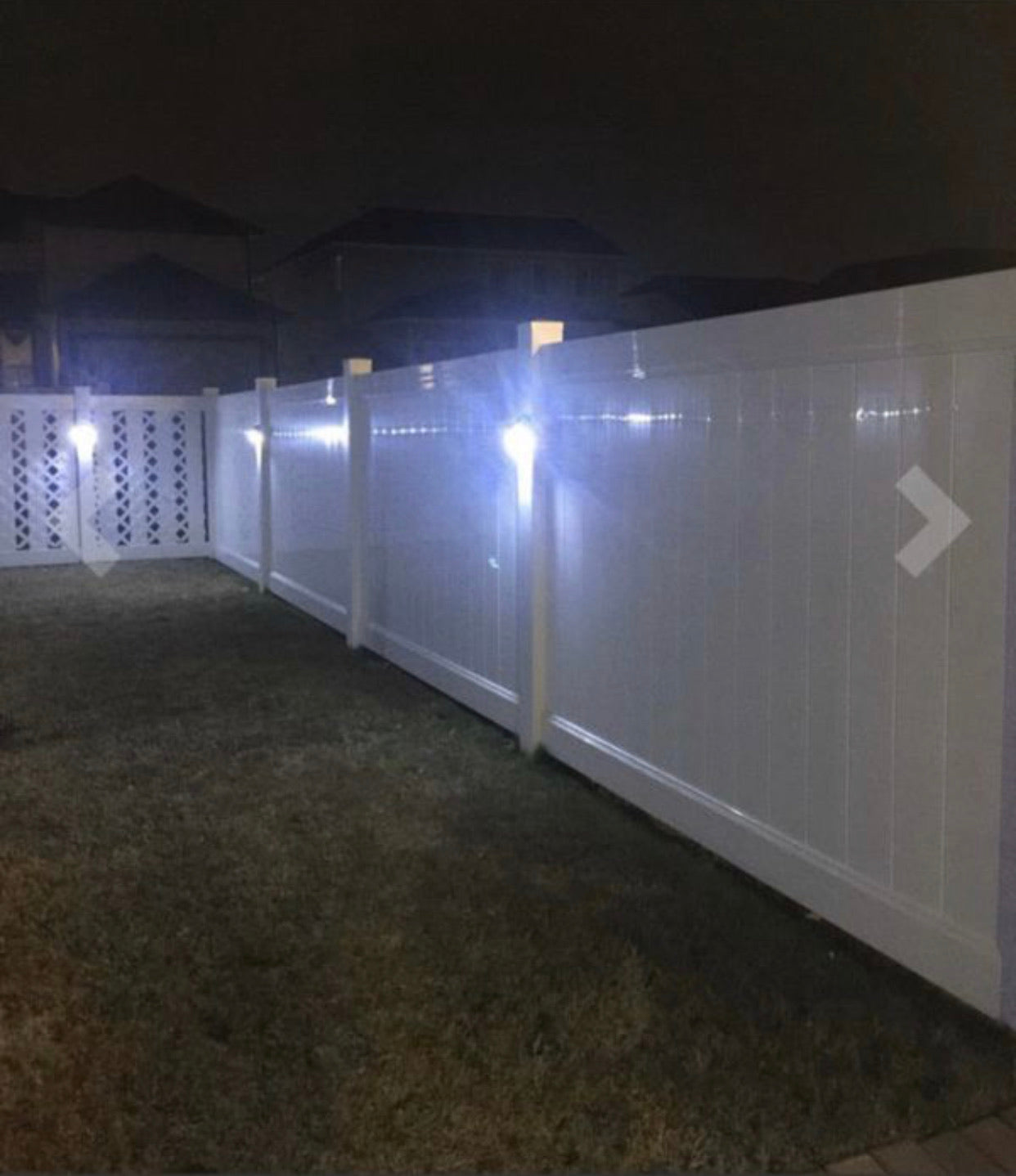 Lighteme Black  Deck Solar Lights Powered  LED  Utility Light 4 Pack