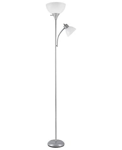 Lighteme – High Brightness Torchiere Floor Lamp with 2 Reading Lights  Lamps with Efficient LED