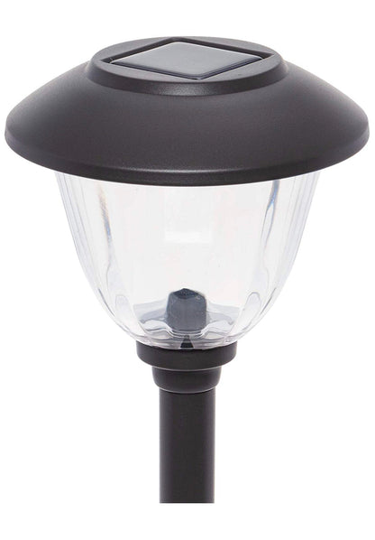 Lighteme 8 Pack Solar Pathway LED Lights Outdoor-Stainless Steel ( Gunmetal )