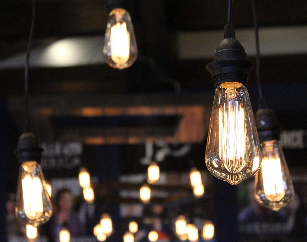 Lighteme 48Ft Pro Vintage Edition Plug-In Outdoor Schwere Qualität Kommerzielle Lichterkette-15 Glühbirnen