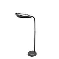 Lighteme 8X10 – Stehlampe mit ganzseitiger Vergrößerung – Freihändige Lupe mit hellem LED-Licht zum Lesen – Flexibler Schwanenhals hält die Position 