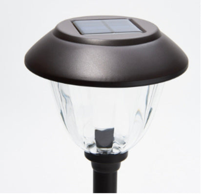 Lighteme 8 Pack Solar Pathway LED Lights Outdoor-Stainless Steel -15 Lumen( Black )