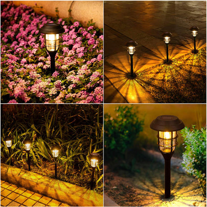 Lighteme Solar Pathway Lights Outdoor 8 Pack