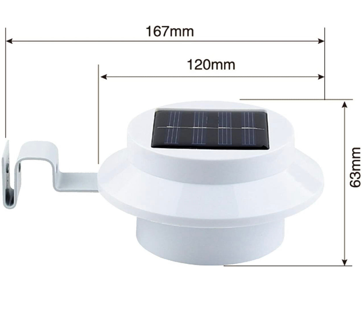 Lighteme Black Solar Powered LED Post Cap Fence Light 4 Pack