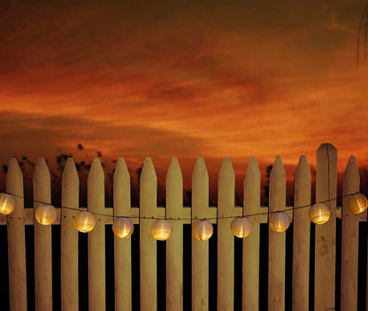 Lighteme 27Ft Solar Lamp Lantern Led Solar Garden Light Garland -10 Bulbs