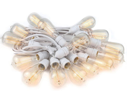 Lighteme 48Ft Pro Vintage Edition Plug-In Outdoor Schwere Qualität Kommerzielle Lichterkette-15 Glühbirnen