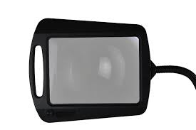 Lighteme 8X10 – Stehlampe mit ganzseitiger Vergrößerung – Freihändige Lupe mit hellem LED-Licht zum Lesen – Flexibler Schwanenhals hält die Position 