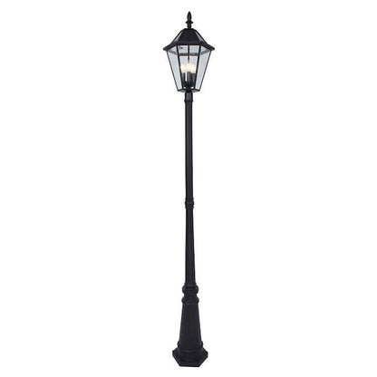 Lighteme Outdoor Solar LED Lamp Post Lights 300 Lumen 90 Inch Tall