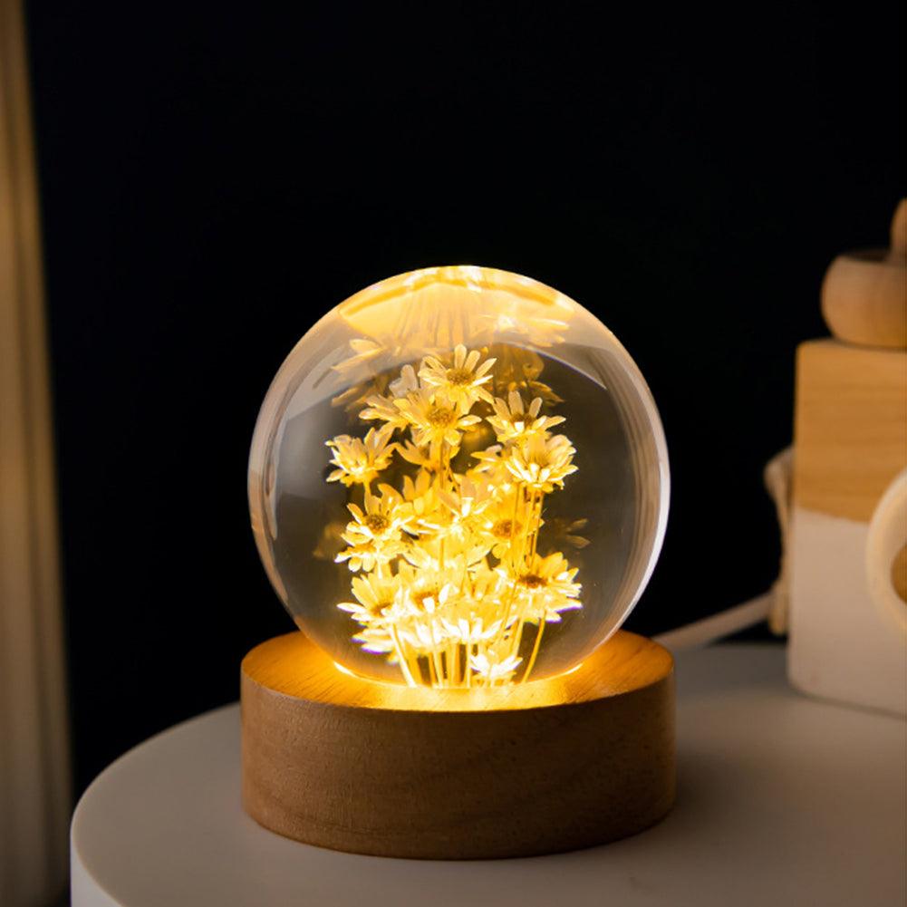 Lighteme Mini-Nachtlicht mit Kristallkugel