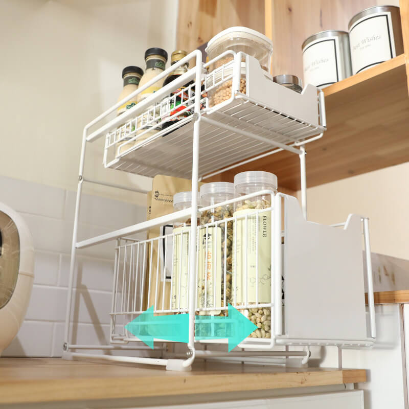 Étagère de rangement en fer pour cuisine Lighteme