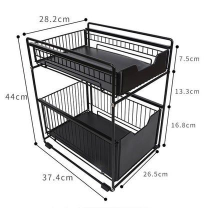 Étagère de rangement en fer pour cuisine Lighteme