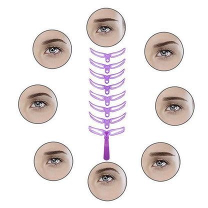 Lighteme 8 Shapes Of Eyebrow Stencil