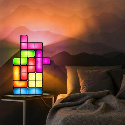Lampe d'ambiance rétro Tetris de Lighteme 