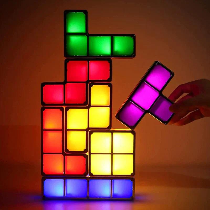 Lampe d'ambiance rétro Tetris de Lighteme 