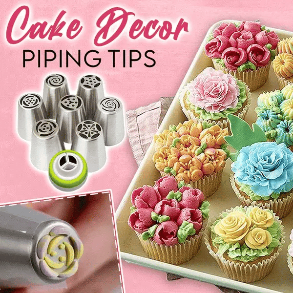 Décoration de gâteau Lighteme - Ensemble de 14 pièces avec poche à douille GRATUITE