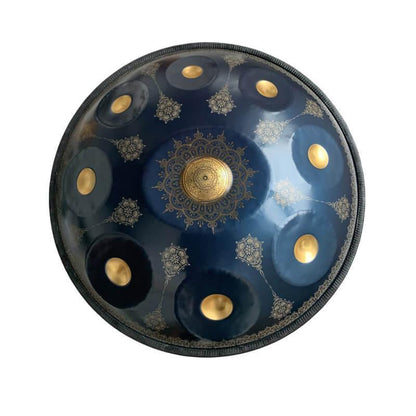 Royal Garden Custom F3 Dorian Scale Handmade 22 Inch 9+2 Notes Stainless Steel / Nitride Steel Mandala pattern Handpan Drum