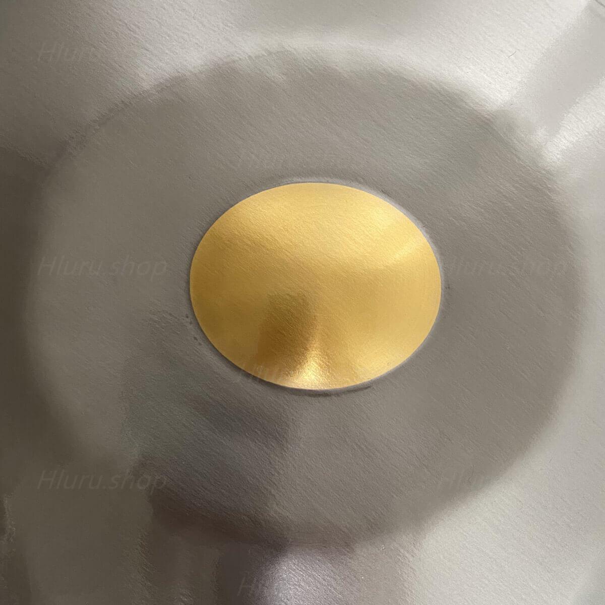 MiSoundofNature King Custom F3 Equinox/Integral Scale 22 Inch 10 Notes Stainless Steel / Nitride Steel Handpan Drum