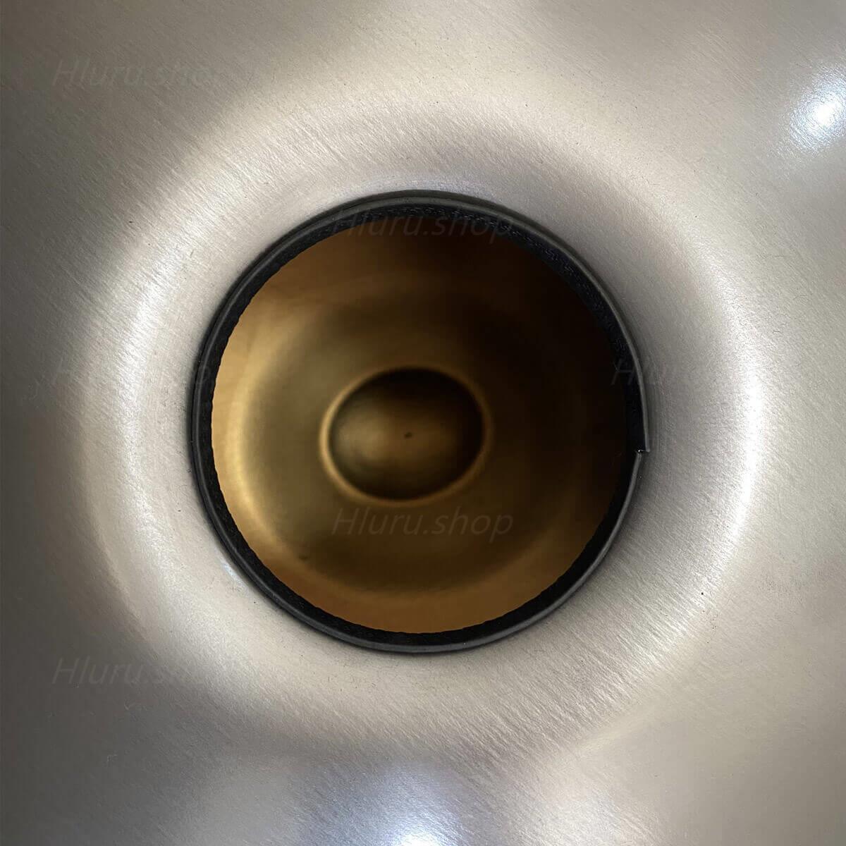 MiSoundofNature King Custom F3 Equinox/Integral Scale 22 Inch 10 Notes Stainless Steel / Nitride Steel Handpan Drum