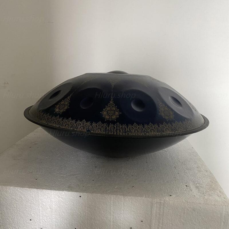 Royal Garden Maßgeschneiderte F3 Handpan 22 Zoll (12+2) Noten Edelstahl/Nitridstahl Handgefertigte Mandala-Handpan Drum