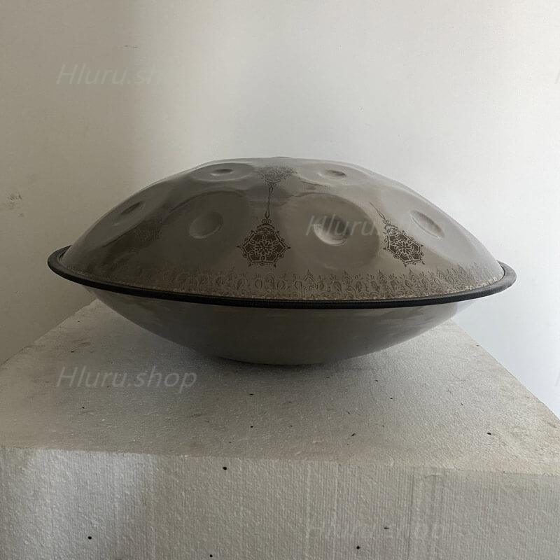 Royal Garden Maßgeschneiderte F3 Handpan 22 Zoll (12+2) Noten Edelstahl/Nitridstahl Handgefertigte Mandala-Handpan Drum