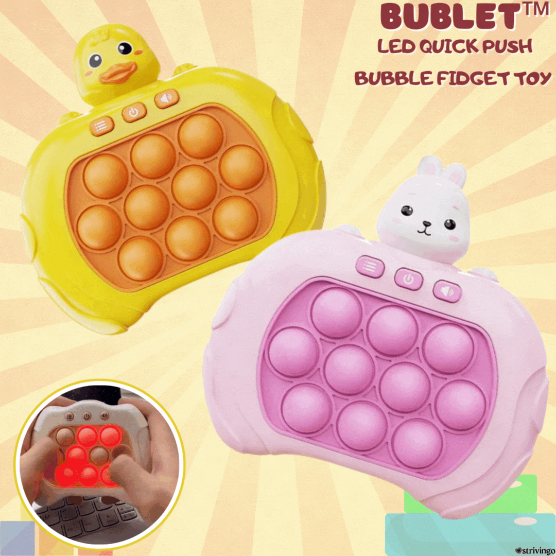 Lighteme LED Quick Push Bubble Fidget Toy, 1 kaufen, 1 gratis (2 STK.)