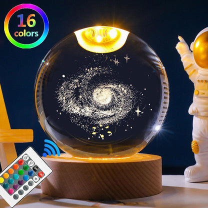 Lighteme Mini-Nachtlicht mit Kristallkugel