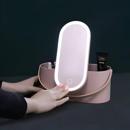 Lighteme Kosmetiktasche mit LED-Licht – Organisieren Sie Ihr Make-up mit LED-Beleuchtung