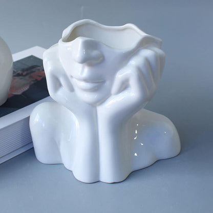 Lighteme Portrait Art Ceramic Vases