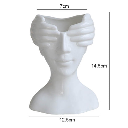 Lighteme Portrait Art Ceramic Vases