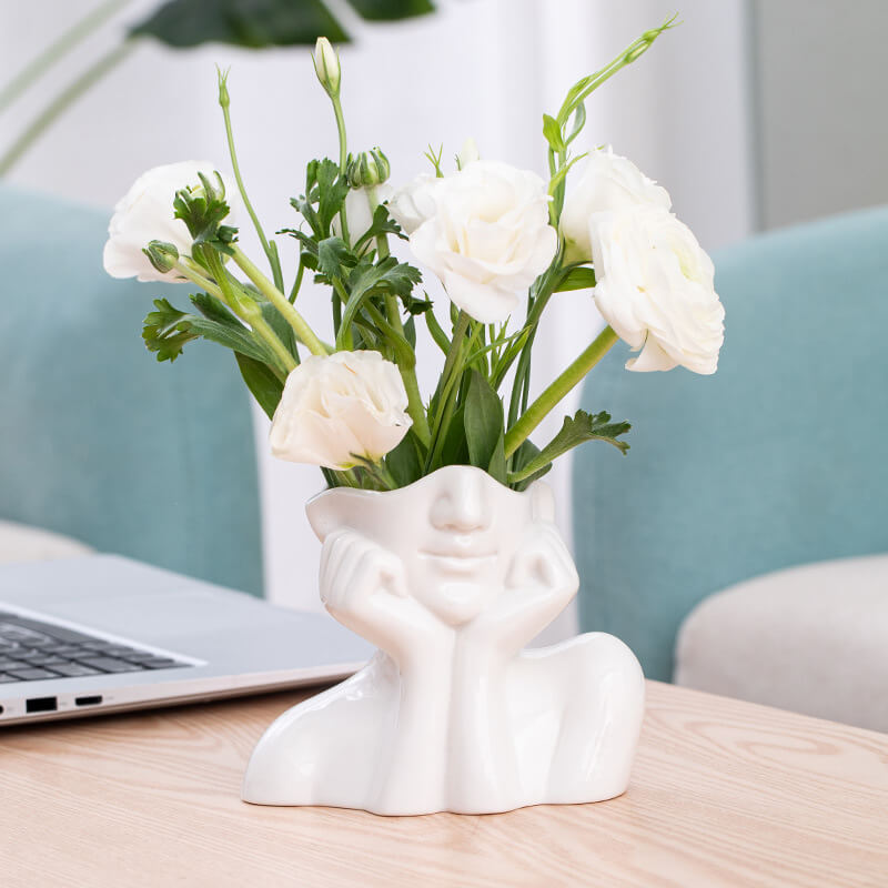 Lighteme Portrait Art Ceramic Vases