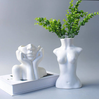 Lighteme Portrait Art Ceramic Vases