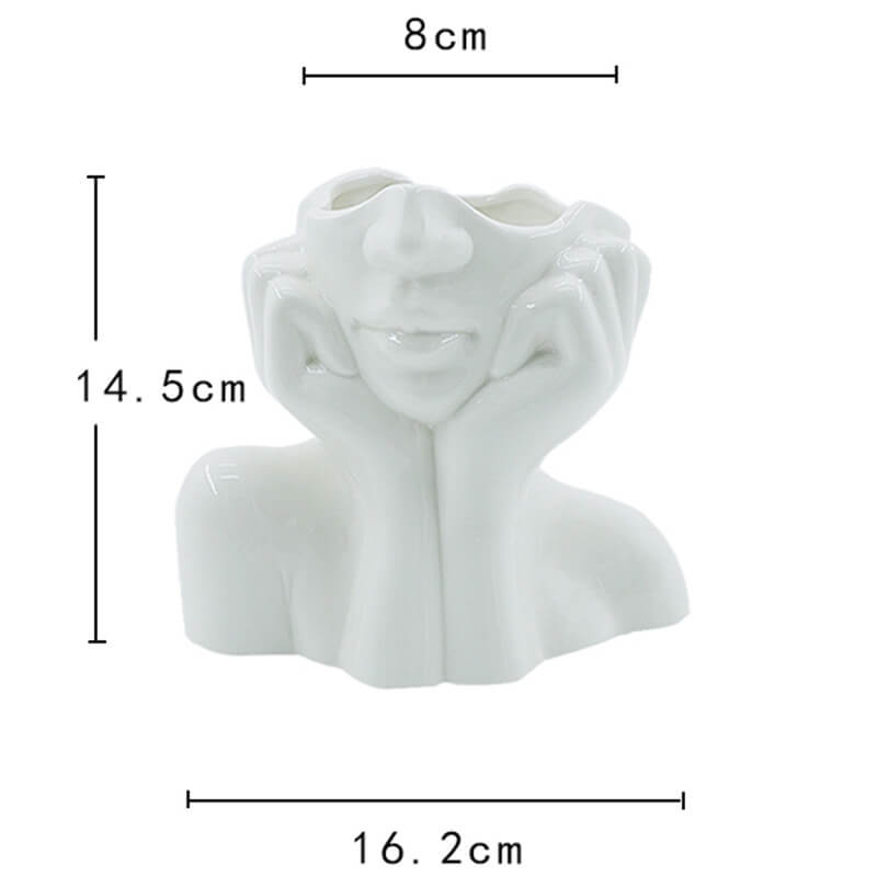 Lighteme Portrait Art Ceramic Vases